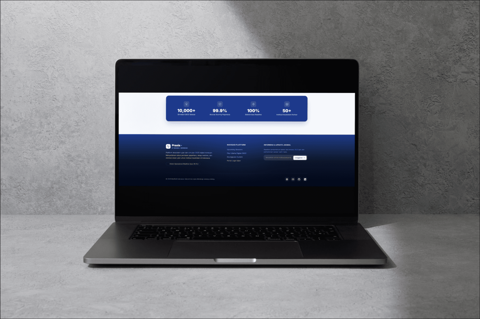 Station countdown timer with automated step scoring and feedback